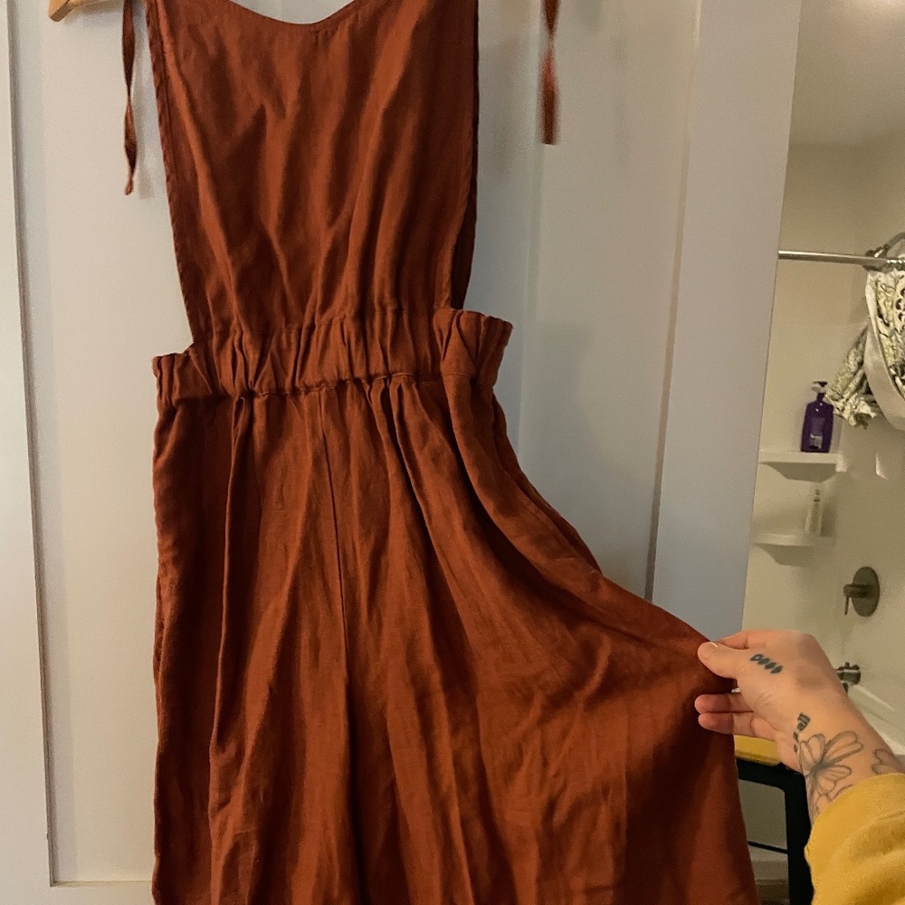 Not Perfect Linen Jumpsuit
